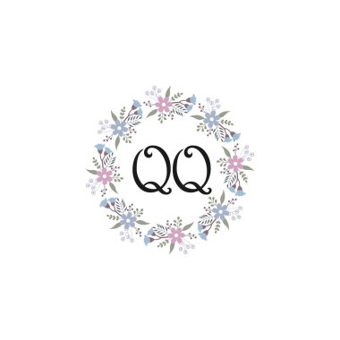 Çiçek Monogramı QQ Tasarımları Koleksiyonu
