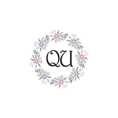 Çiçek Monogramı QU Tasarımları Koleksiyonu