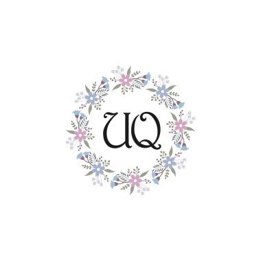 Çiçek Monogramı UQ Tasarımları Koleksiyonu