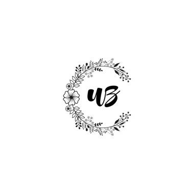 Çiçek Monogramı UZ Tasarımları Koleksiyonu