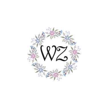 Çiçek Monogramı WZ Tasarımları Koleksiyonu