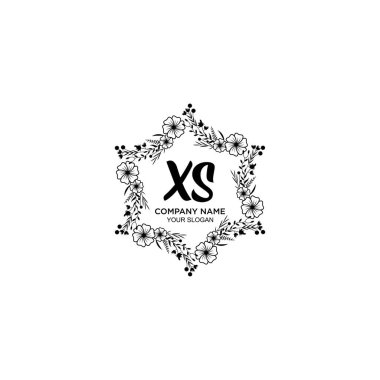 Çiçek El Yazısı Logoları XS Baş harfleriyle