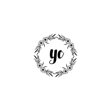 Çiçek El Yazısı Logoları ve YC Baş harfleri