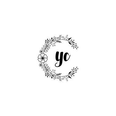 Çiçek Monogramı YC Tasarım Koleksiyonu
