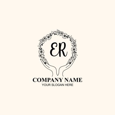 Çiçek El Yazısı Doğa ve El Elementleri ile Acil Servis