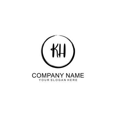 Çember ve Tüylü El Yazısıyla KH İlk Logosu