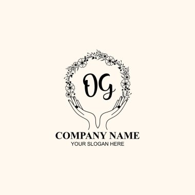 Çiçek El Yazısı Doğa ve El Elementleri 'nin Baş Logosu