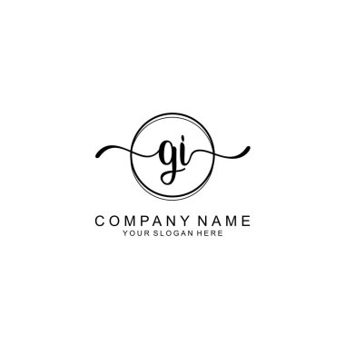 Markalaşma için GI Minimalist El Yazısıyla Logo Tasarımı