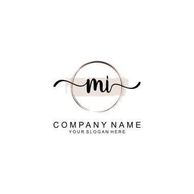 Markalaşma için MI Minimalist El Yazısıyla Logo Tasarımı