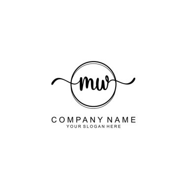 Markalaşma için MW Minimalist El Yazısıyla Logo Tasarımı