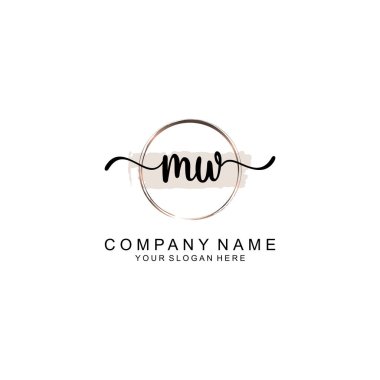 Markalaşma için MW Minimalist El Yazısıyla Logo Tasarımı