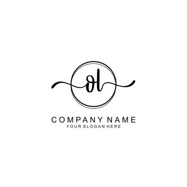 Markalaşma için OL Minimalist El Yazısı Logosu Tasarımı