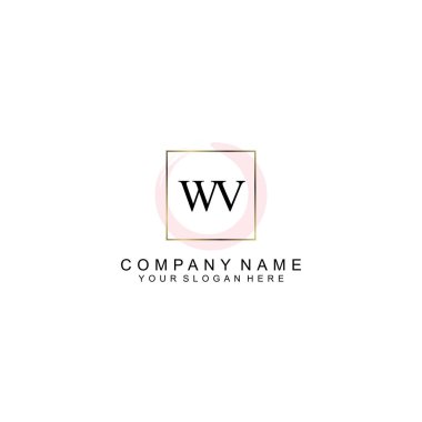 WV Modern İşletme ve Kişisel Markalar İçin İlk Logo Tasarımı