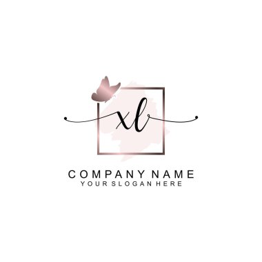 Minimalist el yazısı XL Yumuşak Aksanlı İlk Logolar