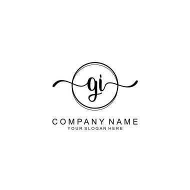 Markalaşma için GI Minimalist El Yazısıyla Logo Tasarımı