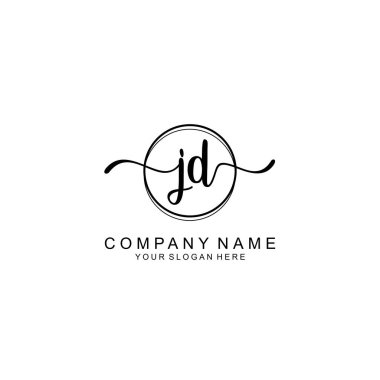 Markalaşma için JD Minimalist El Yazıları Logosu Tasarımı