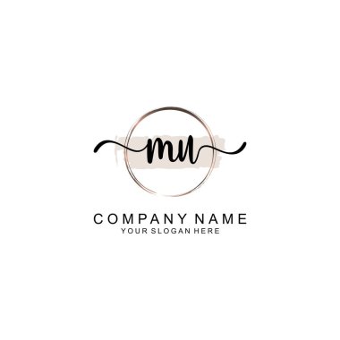 Markalaşma için MU Minimalist El Yazısıyla Logo Tasarımı