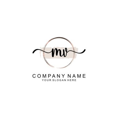 Markalaşma için MV Minimalist El Yazısıyla Logo Tasarımı