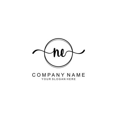 NE Minimalist Markalaşma İçin El Yazması Logo Tasarımı