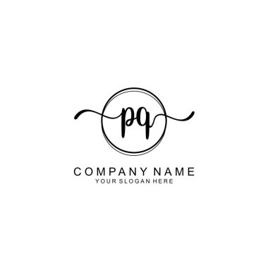 Markalaşma için PQ Minimalist El Yazısıyla Logo Tasarımı