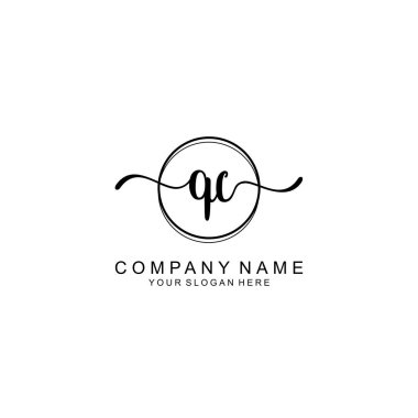 Markalaşma için QC Minimalist El Yazısıyla Logo Tasarımı