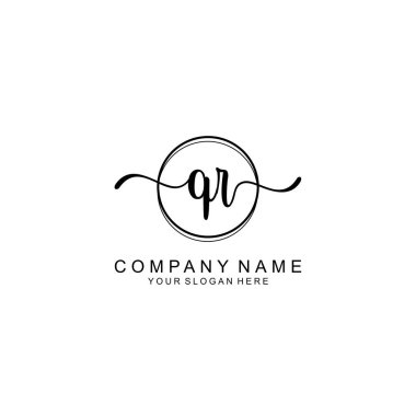 Markalaşma için QR Minimalist El Yazısıyla Logo Tasarımı