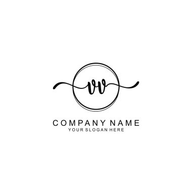 Markalaşma için VV Minimalist El Yazısıyla Logo Tasarımı