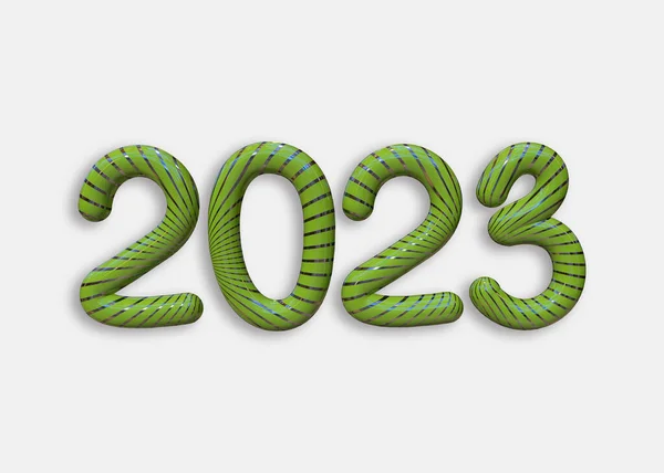 2023 Ρεαλιστικά Μπαλόνια Πράσινο Και Χρυσό Φύλλο Μαύρο Φόντο Καλά — Φωτογραφία Αρχείου