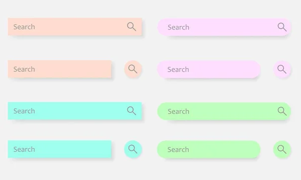 Vyhledávací Panel Pro Design Webové Stránky Ikona Hledat Adresu Navigační — Stockový vektor