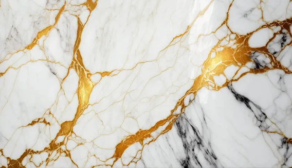 Texture of white marble with gold. Marble background.