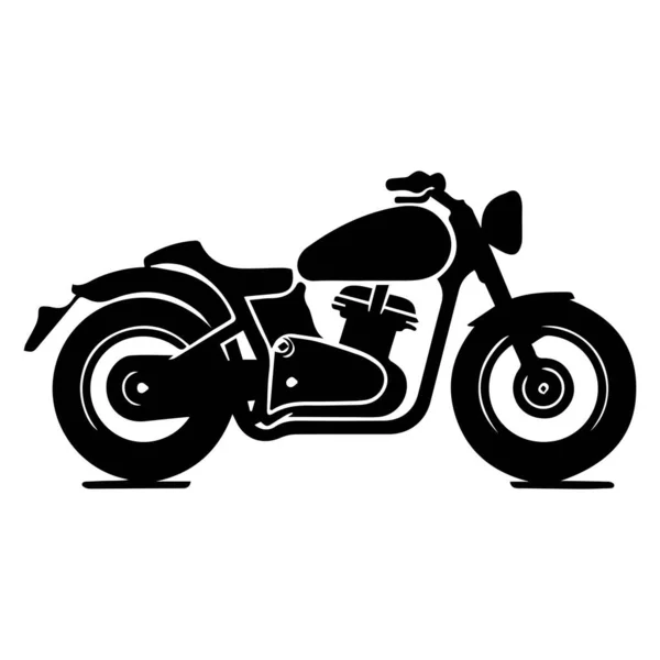 Fast Motobike Black Icon Concept Illustration Vector Flat Symbol Glyph — Stock Vector