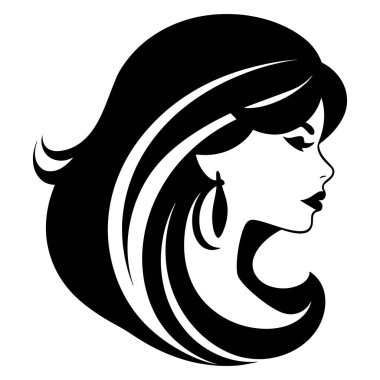 Kadın yüzü, illüstrasyon, vektör grafik EPS 10