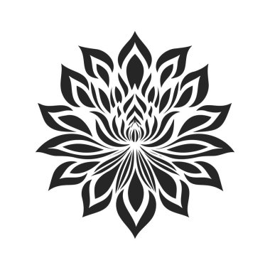 Lotus çiçeği. Çiçekli botanik çiçeği. İzole illüstrasyon elementi. Vahşi bir çiçeğin vektör çizimi