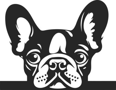 Beyaz arka planda bir köpek kafası vektörü, Evcil Hayvan.