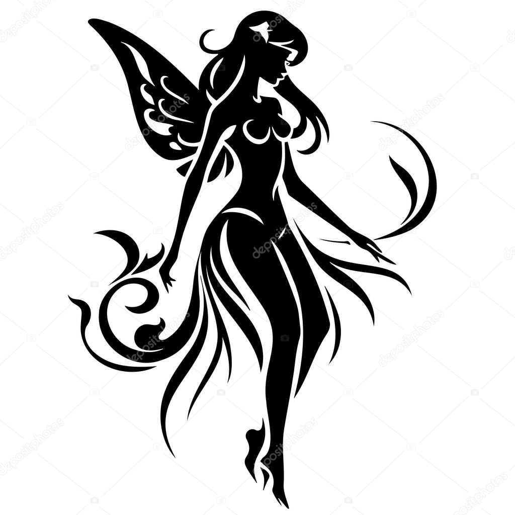 Beautiful fairy. Vector illustration EPS 10