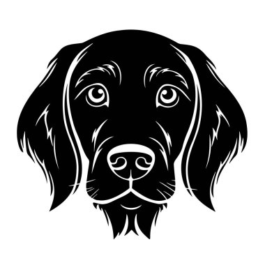 Köpek logosu tasarımı, evcil hayvan bakım logosu konsepti doğrusal stil modern vektör şablonu ikonu. EPS 10