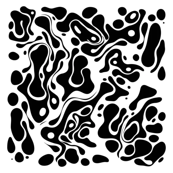 Fond Créatif Abstrait Des Gouttes Isolées Noires Sur Fond Blanc — Image vectorielle