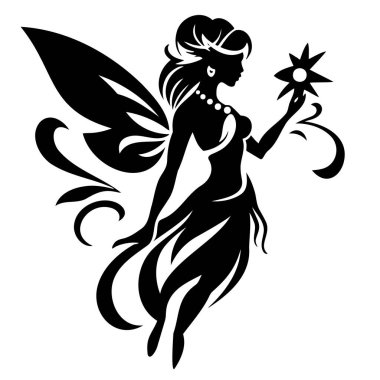 beautiful fairy. Vector illustration EPS 10 clipart