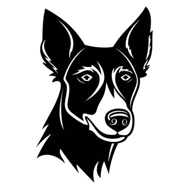 Köpek logosu tasarımı, evcil hayvan bakım logosu konsepti doğrusal stil modern vektör şablonu ikonu. EPS 10