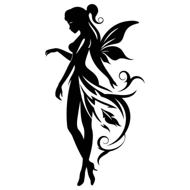 Güzel peri. Vektör illüstrasyonu EPS 10