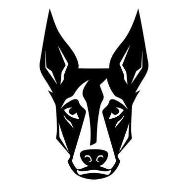Köpek logosu tasarımı, evcil hayvan bakım logosu konsepti doğrusal stil modern vektör şablonu ikonu. EPS 10