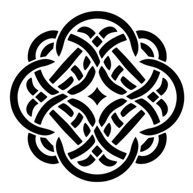 Celtic knot icon. Simple illustration of celtic knot vector icon for web. clipart