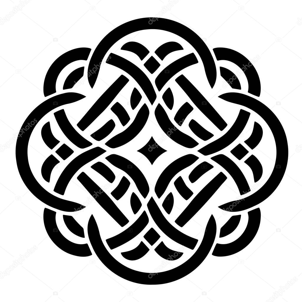Celtic knot icon. Simple illustration of celtic knot vector icon for web.