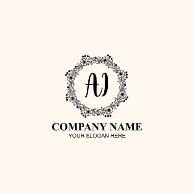 Butik ya da Kişisel Markalar için AI Zarif Çiçek Monogramı Logoları