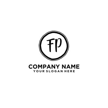 Kişisel ya da İş Markaları için Zarif El Yazması FP Monogram Logo Koleksiyonu