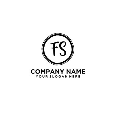 Kişisel ya da İş Markaları için Zarif El Yazısı FS Monogram Logo Koleksiyonu