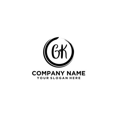 Butik veya Kişisel Markalar İçin G Zarif Çiçek Monogramı Logoları