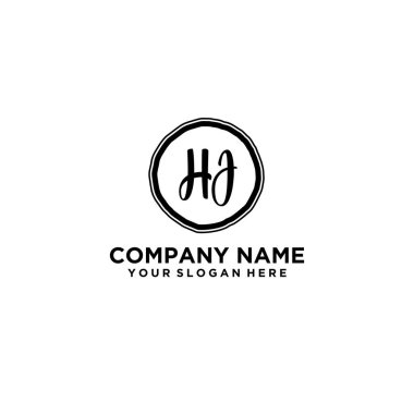 Kişisel ya da İş Markaları için Zarif HJ Monogram Logo Koleksiyonu