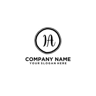 Kişisel ya da İş Markaları için Zarif El Yazısı IA Monogram Logo Koleksiyonu