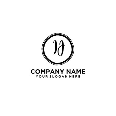 Kişisel ya da İş Markaları için Zarif El Yazısı IJ Monogram Logo Koleksiyonu